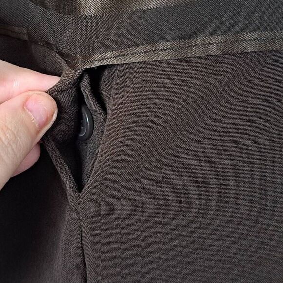 Charlotte Russe Y2K Hip Hugger Flare Pants in Brown size 7 - Picture 5 of 7